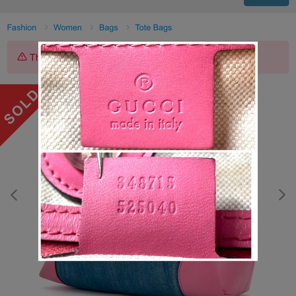 Gucci Denim Craft Tote Bag - Picture 12 of 12